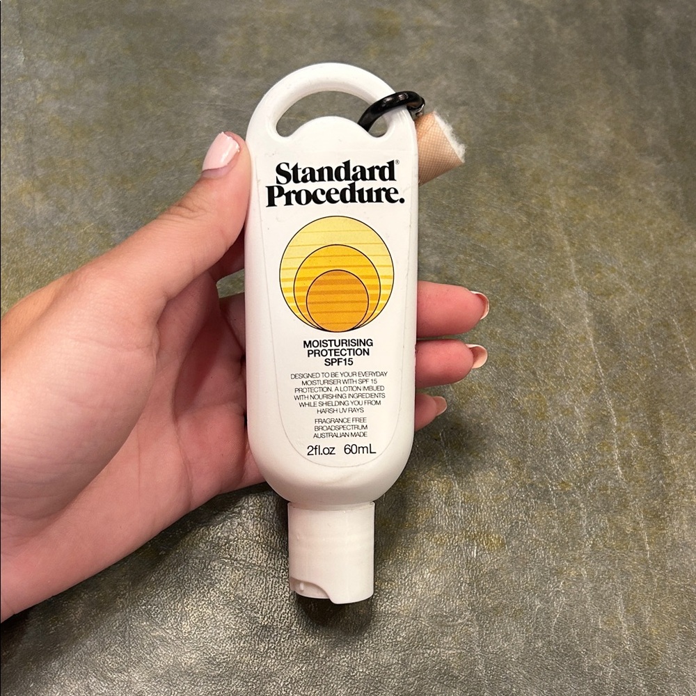 Standard Procedure Moisturising Protection SPF15 60ml travel-sized sunscreen